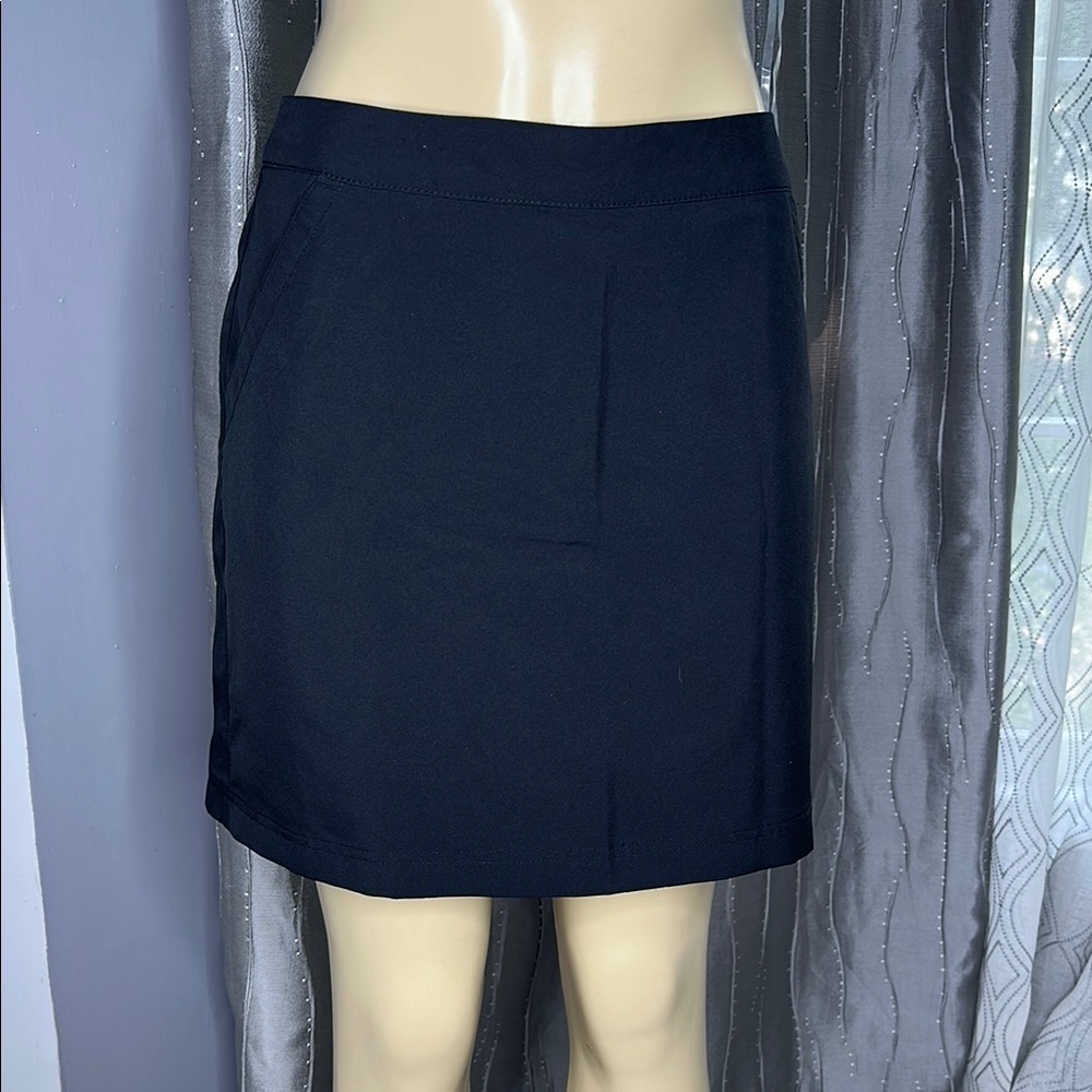 PGATOUR Black Women's Skirt Sz12 Comfort Stretch Waistband,UPF50